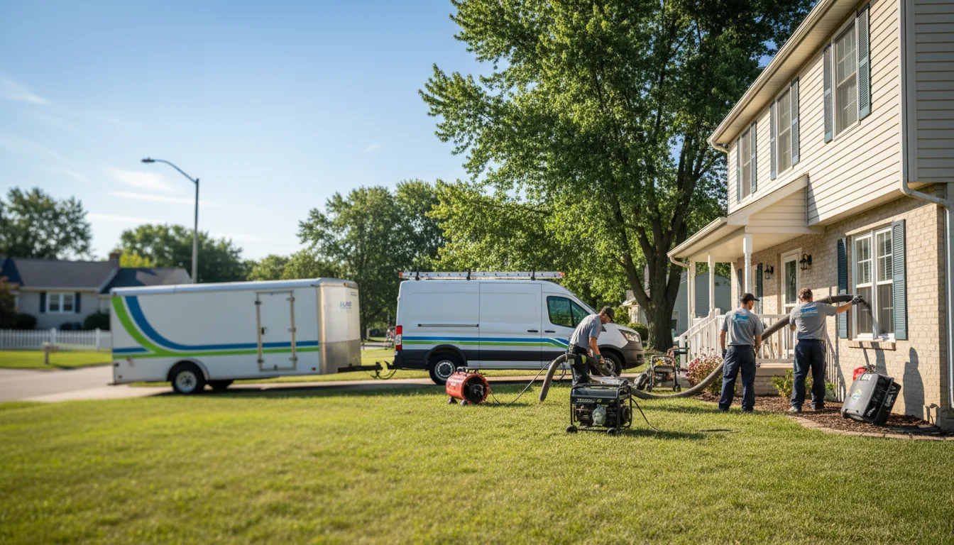 Flooded Basement Restoration And Cleanup With Repair in Hazel Park, MI near me